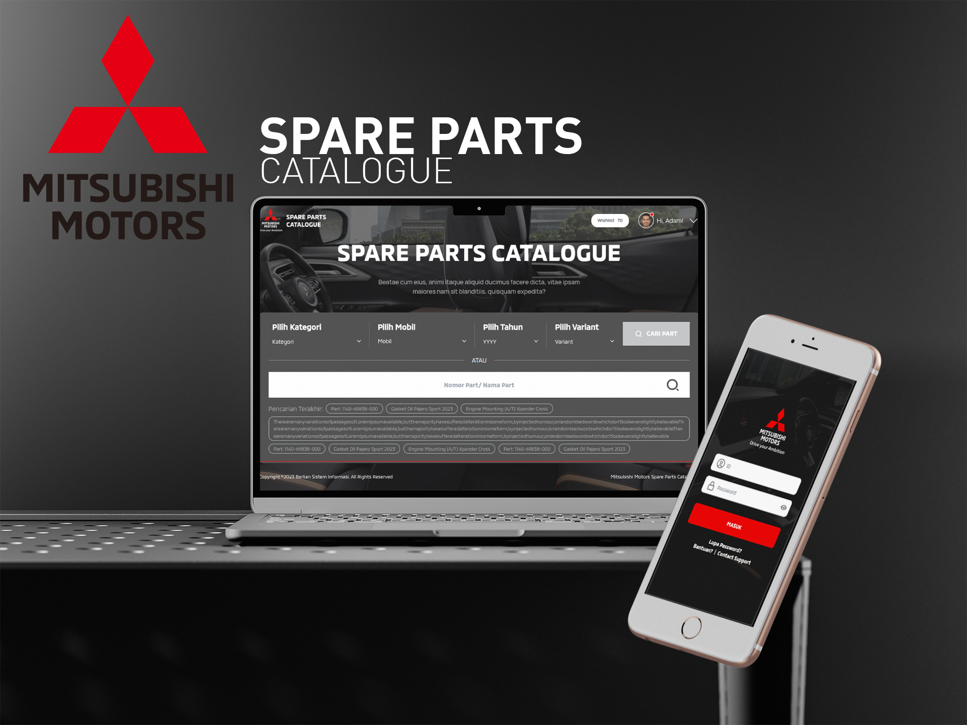 Mitsubishi Parts Catalogue